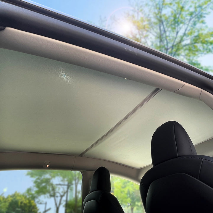 Tesla Model Y Roof Sunshade: Naturally Chilled & Lightweight – TESBEAUTY