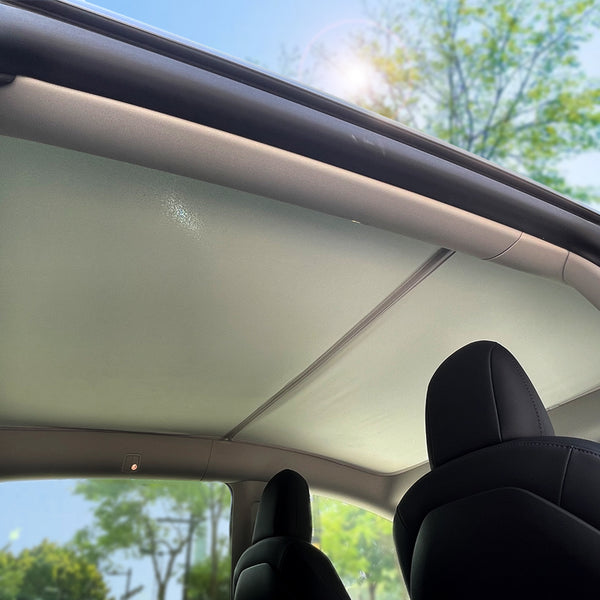 UPGRADED! TESBEAUTY Tesla Model Y Roof Sunshade Glass Roof Sun Shade Sun Protection - TESBEAUTY