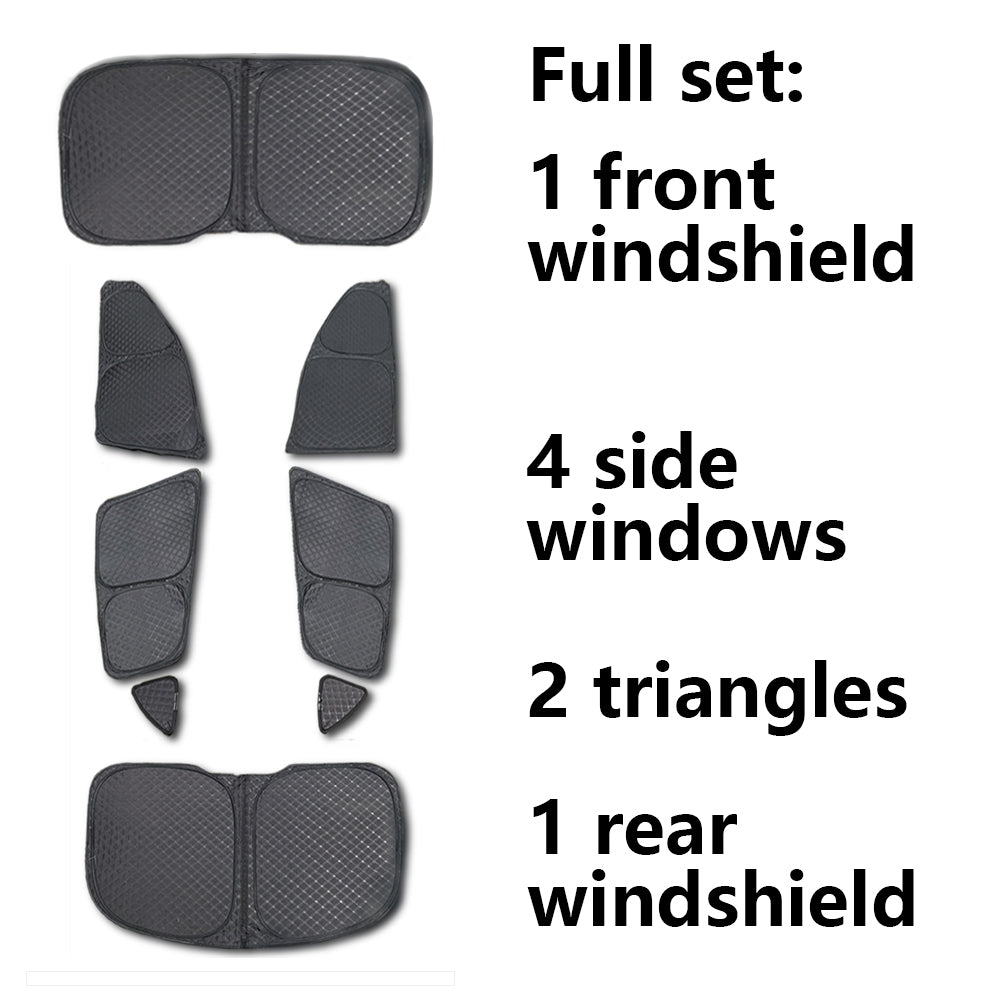 Tesbeauty Upgraded Camping Privacy Curtain 8 Piece For Tesla Model Y Upgraded 4 Layer Material Thick Dark 8 Piece Camping Shades Sunshade Uv Blocker Foldable 100 Fit